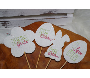 Stickserie ITH - Blumenstecker Frühling